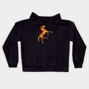 Horse on Fire | For Horse lovers Kids Hoodie